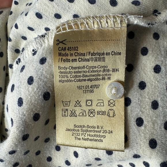 Scotch & Soda Maison Scotch Navy Blue Striped Cotton Crew Pullover Sweater 2 Med - Picture 7 of 8